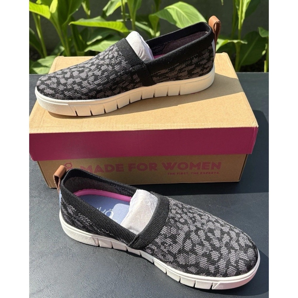 Ryka Women's Hera Black Speckled Sneaker/Loafer  Size 7 Slip-on NIB